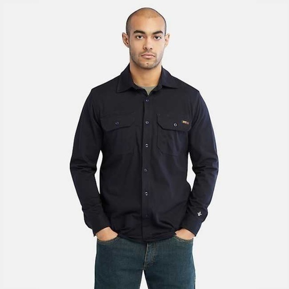 New! Men's Timberland PRO® Cotton Core Flame-Resistant Shirt - Picture 2 of 8